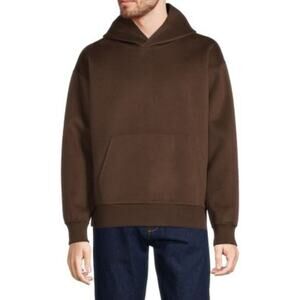 Frame Solid Wool Brown Blend Hoodie Size L